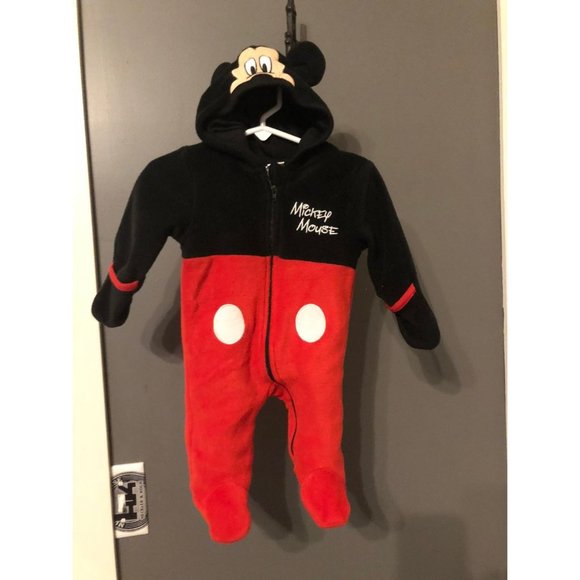 Disney baby mickey 0-3m fleece bunting - Picture 1 of 4